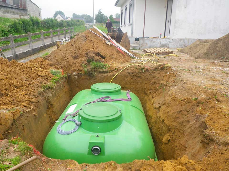 Chantier d'un assainissement EPARCO