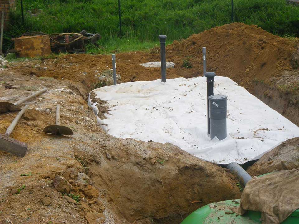 Réalisation d'un assainissement EPARCO