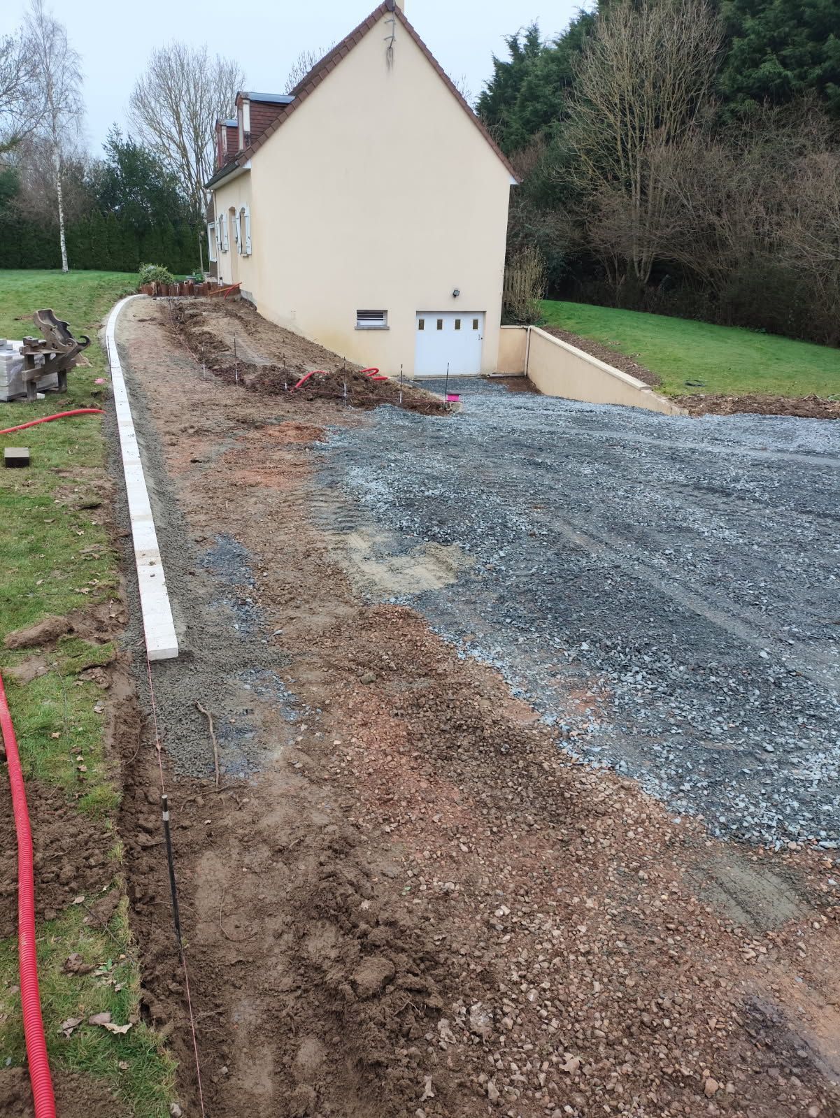 Préparation de chantier pour bicouche 