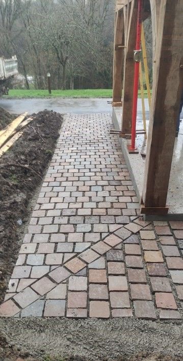 Pose de pavés