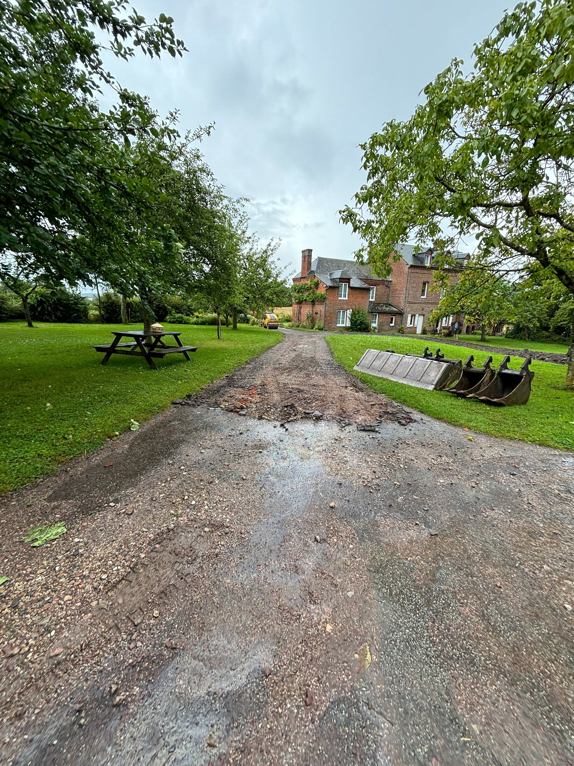 Préparation de chantier pour pose de bicouche