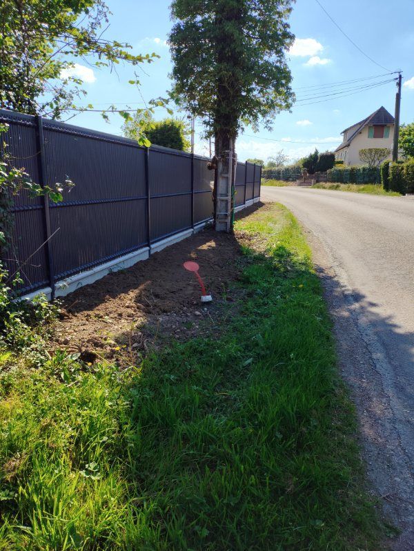 Avant notre intervention pour une installation de clôture