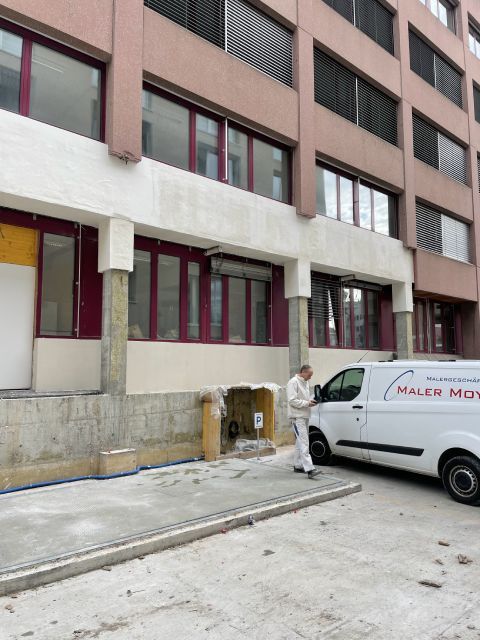 Fassadenanstrich durch Maler Moy