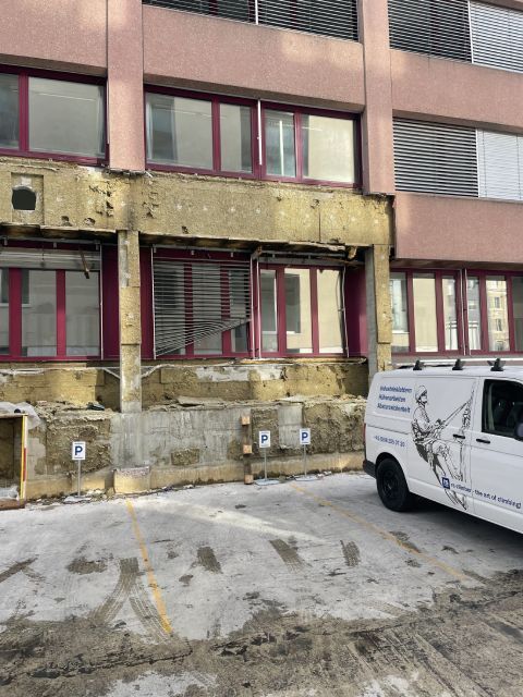 Fassadenanstrich durch Maler Moy