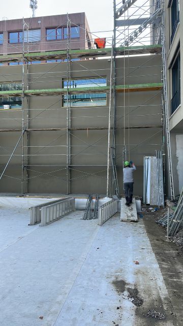 Fassadenanstrich durch Maler Moy