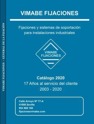 Un libro azul con el título vimabe fijaciones en él