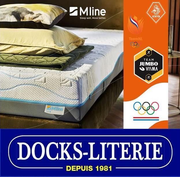 Affiche de la marque MLine pour l'entreprise Docks de la Literie