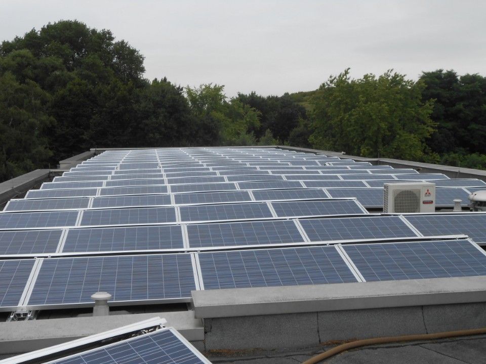 Solaranlage auf einem Dach