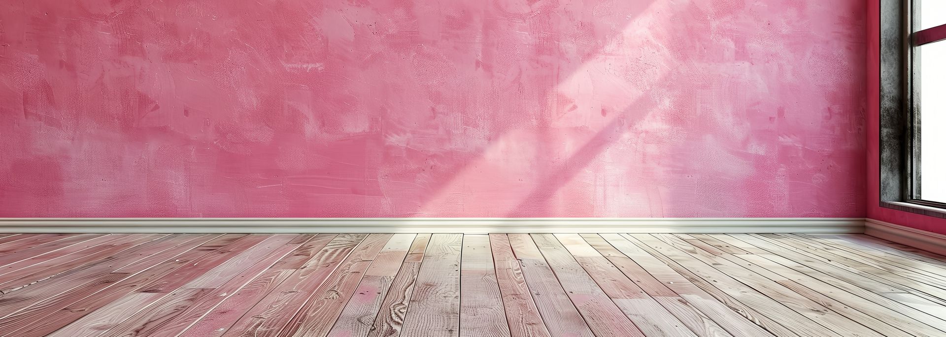 Rénovation intérieure avec un mur rose