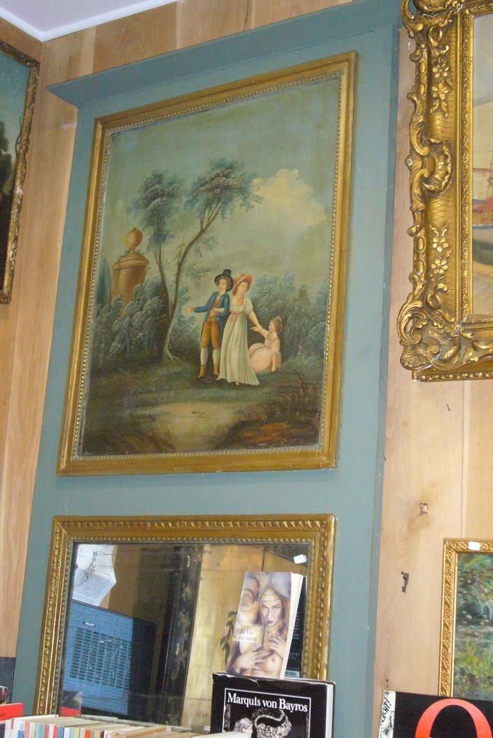 Tableau représentant un couple et une fillette.