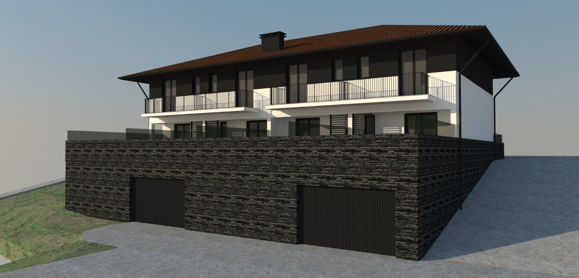 Nueva cooperativa de 4 viviendas adosadas tasadas municipales en Murueta.