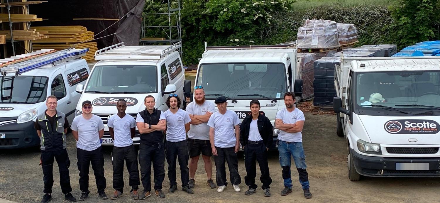Notre équipe de couvreurs dynamiques