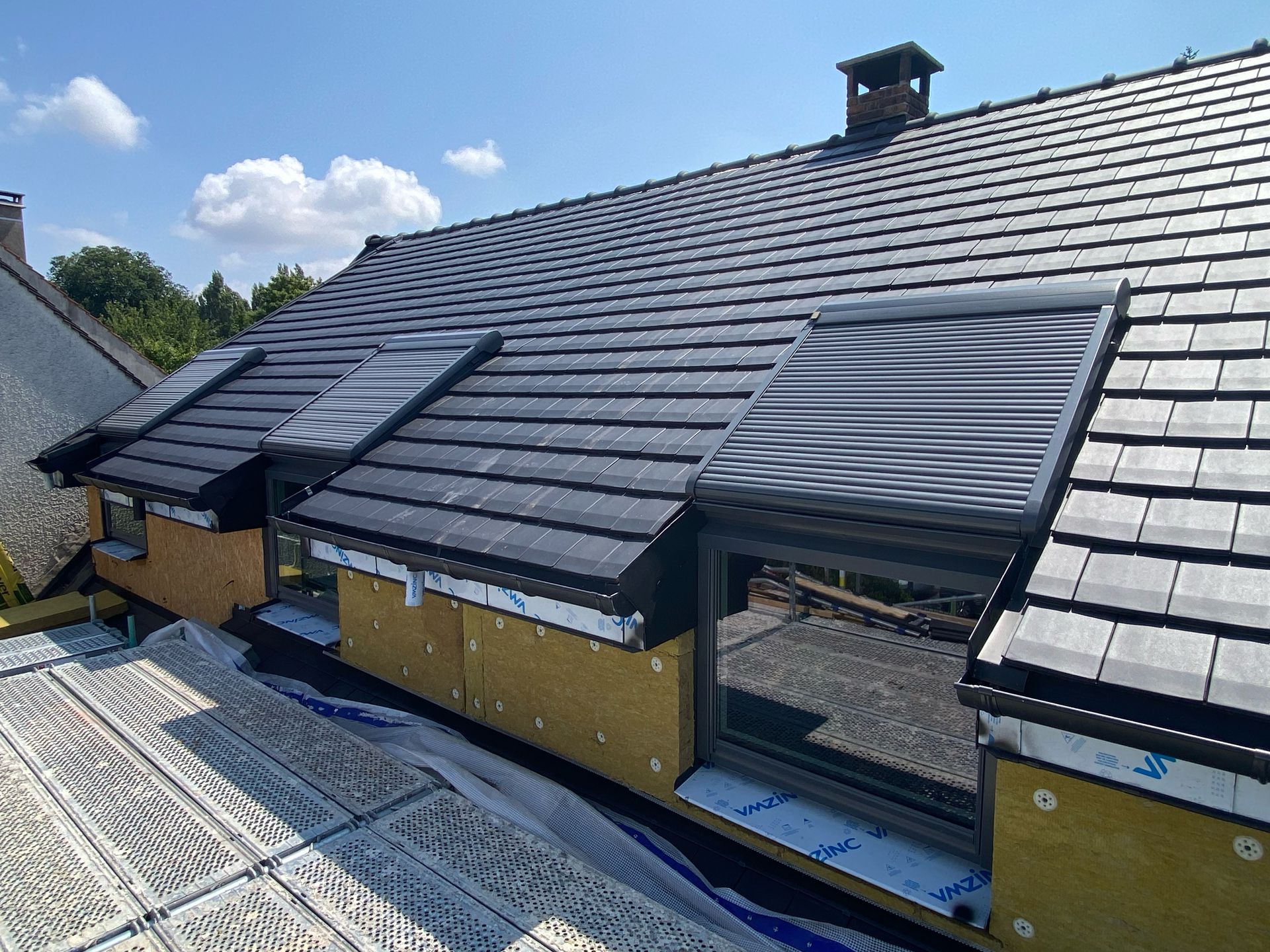 Pose d'isolation de façade