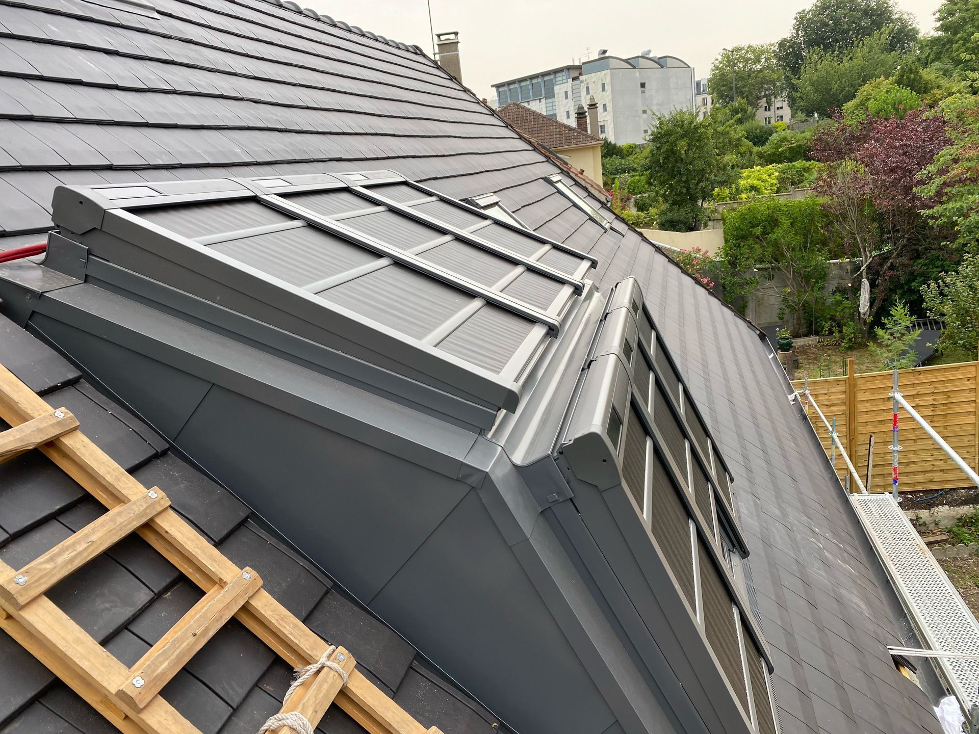 Travaux de toiture en zinc