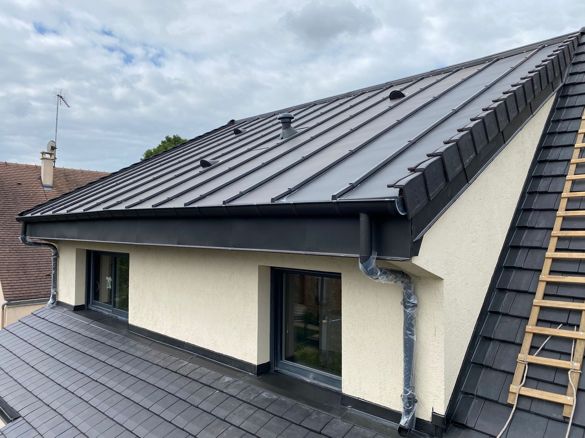 Installation de gouttière