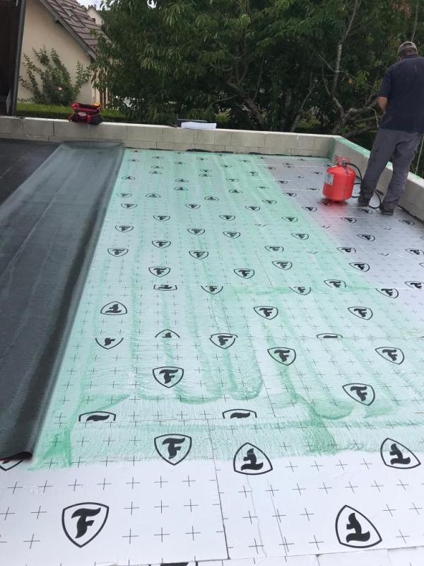 Travaux d'étanchéité de toit plat