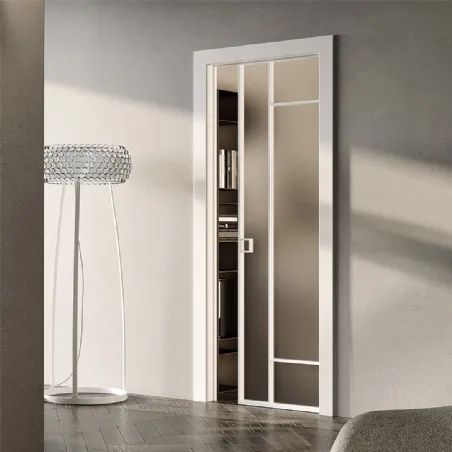 porte à motif graphique