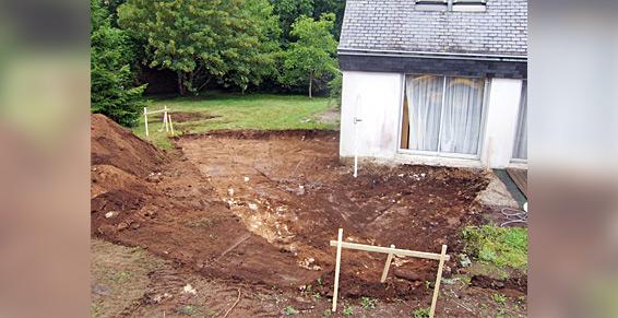 Terrassements extensions à Plobannalec Lesconil