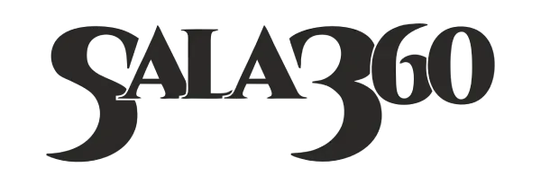 Logotipo para Sala360 en color negro, con una