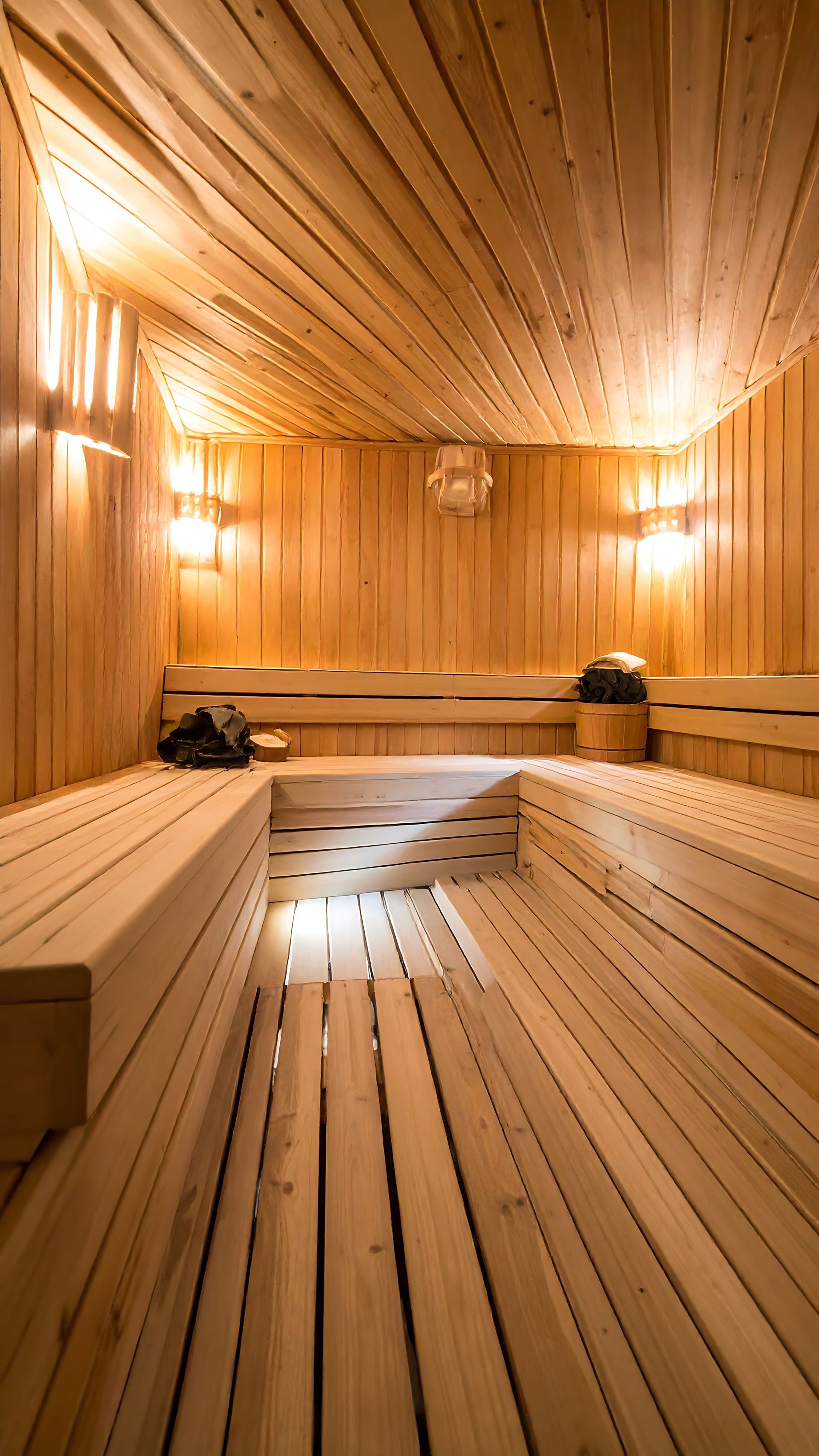Un sauna allumé