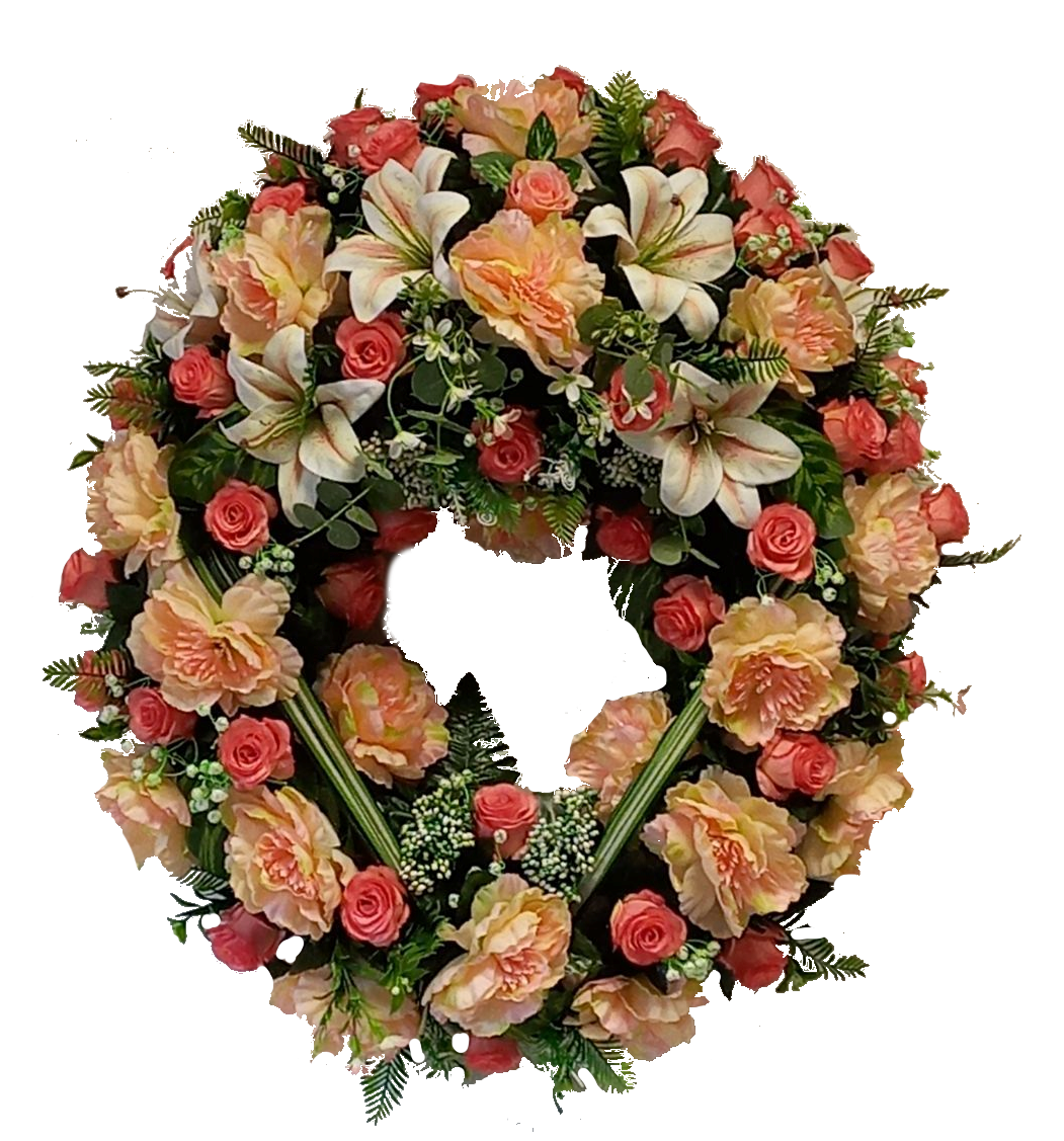 Couronne de fleurs funéraire