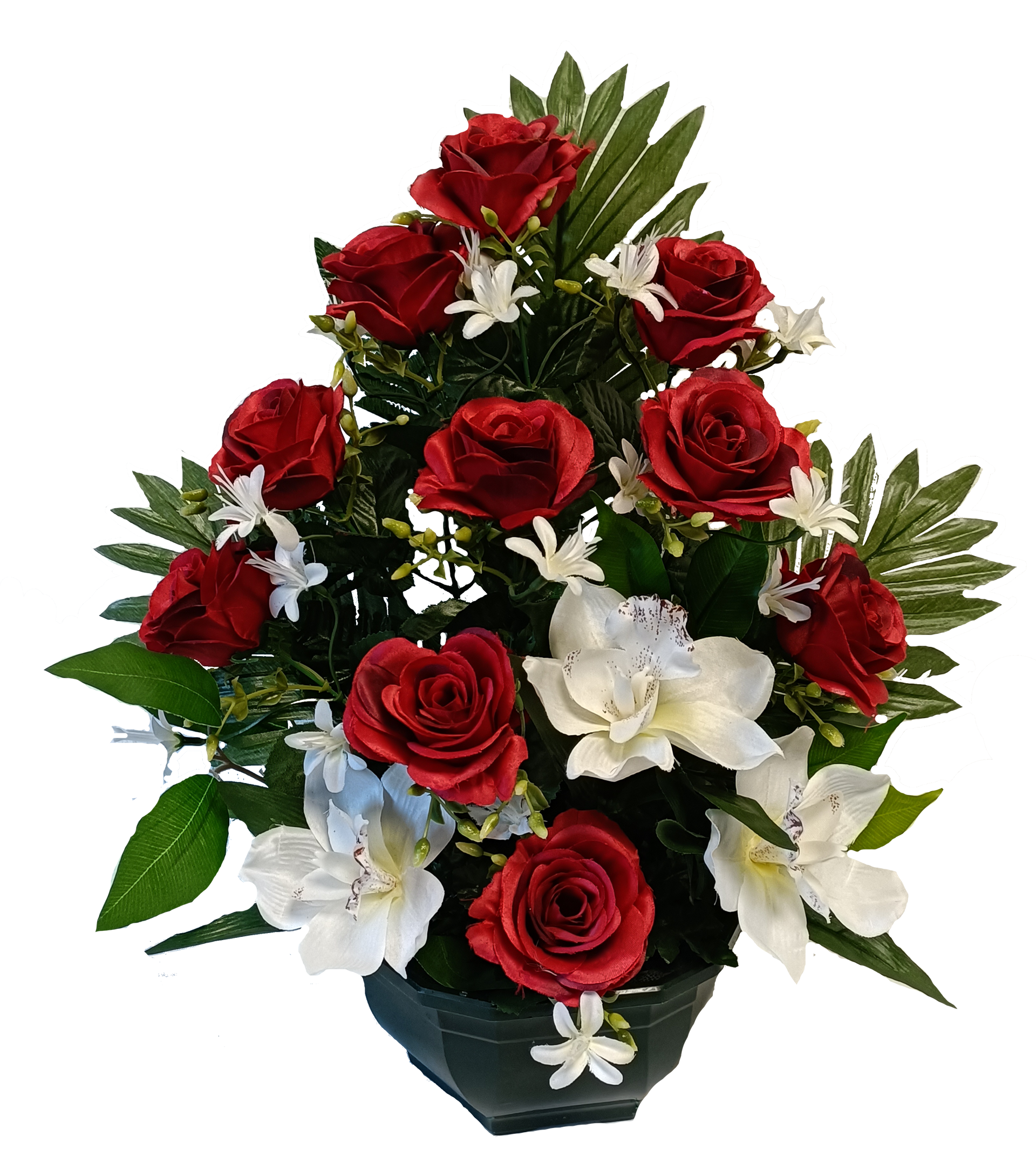 Rose Gypso + Orchidée/Arum 
