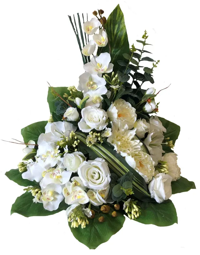 Devant de tombe 
Rose Orchidée