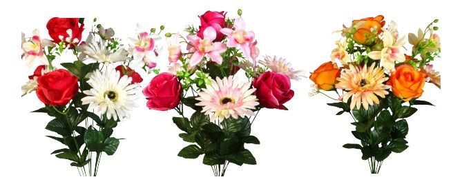 ROSE GERBERA ORCHIDEE 
