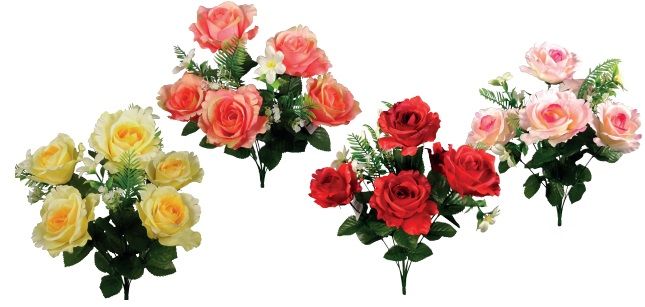 ROSES OUVERTES 9 TETES
