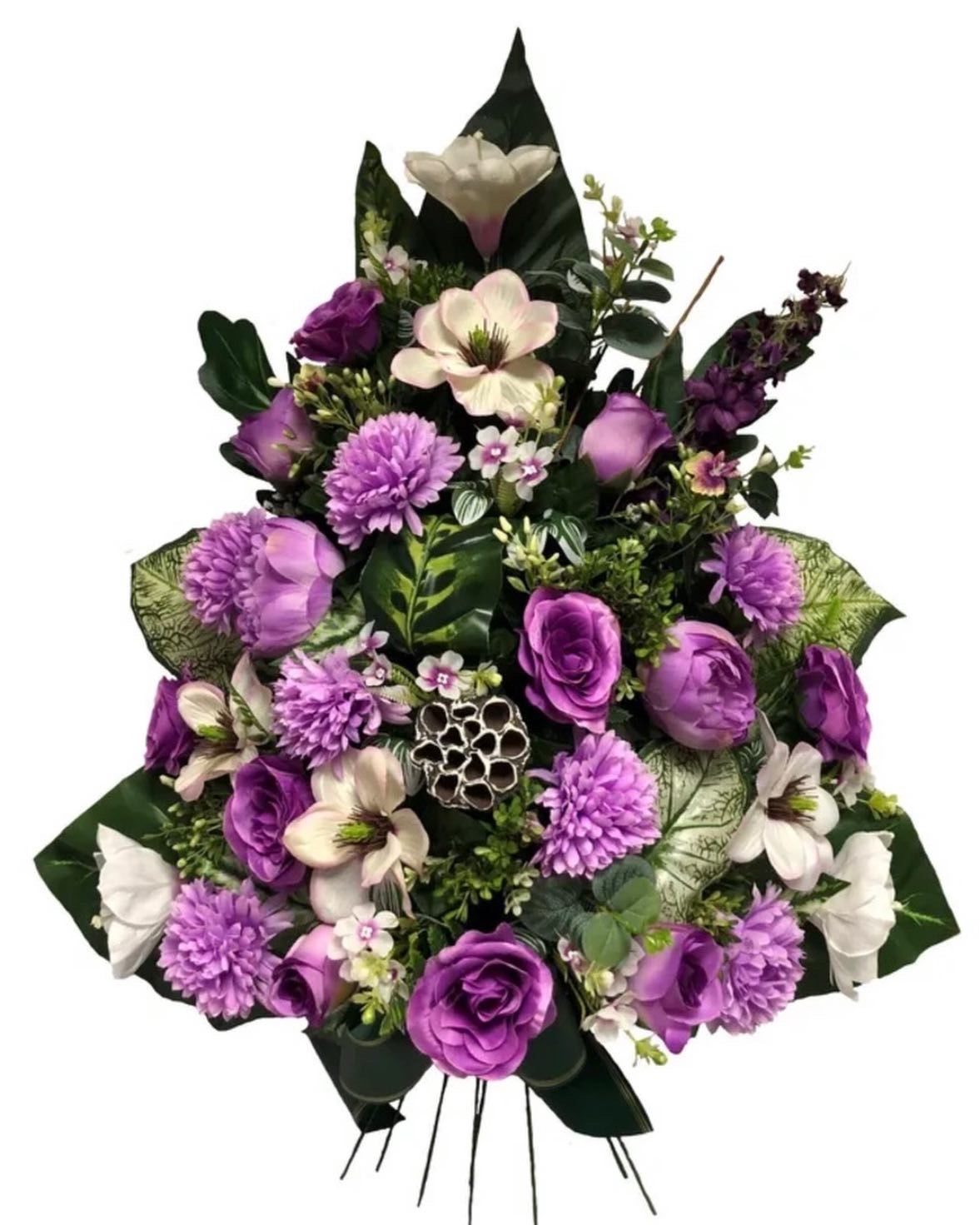 Gerbe piquée rose Anémone 