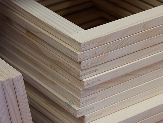 Fixation de toile sur chassis