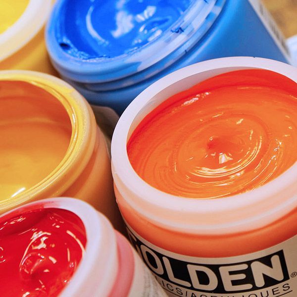 Ensemble de pots de peinture acrylique