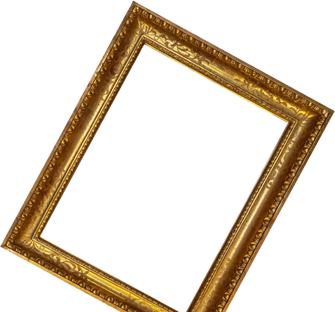 Cadre en bois doré pour tableau