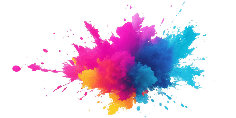 Nuage de couleurs qui explosent