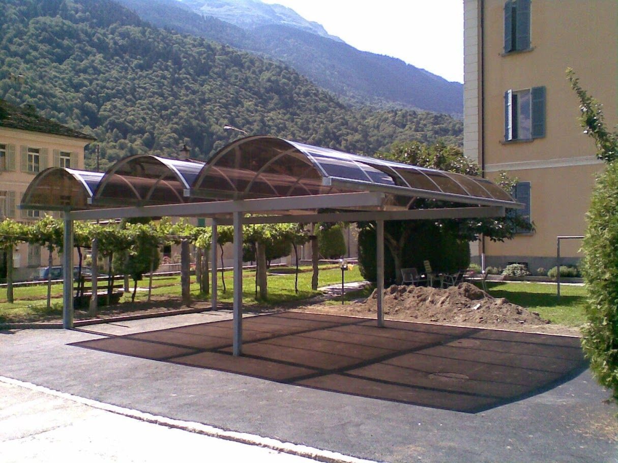 tettoia posto auto - Metalcostruzioni Solari Elvezio - Olivone - Blenio - Ticino