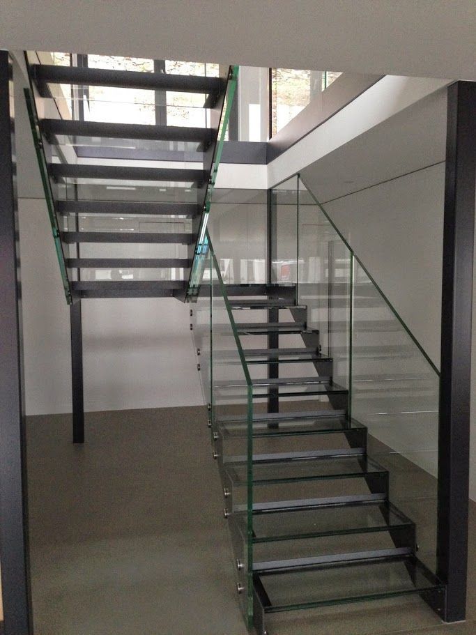 scale in metallo e vetro - Metalcostruzioni Solari Elvezio - Olivone - Blenio - Ticino