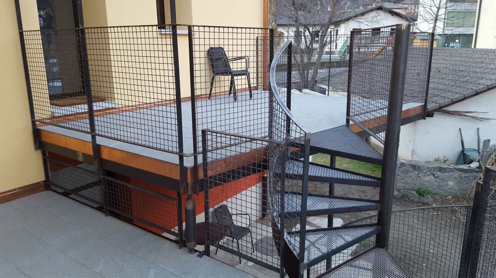 scala e terrazza esterna - Metalcostruzioni Solari Elvezio - Olivone - Blenio - Ticino