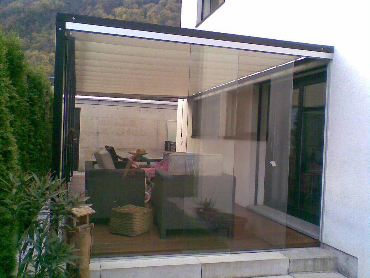 Veranda - salotto esterno - Solari Elivo SA - Metalostruzioni - Olivone - Ticino