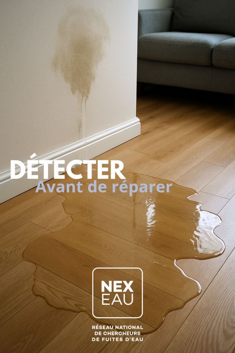 Personne accroupie près d'une lucarne sur un toit de tuiles en terre cuite.