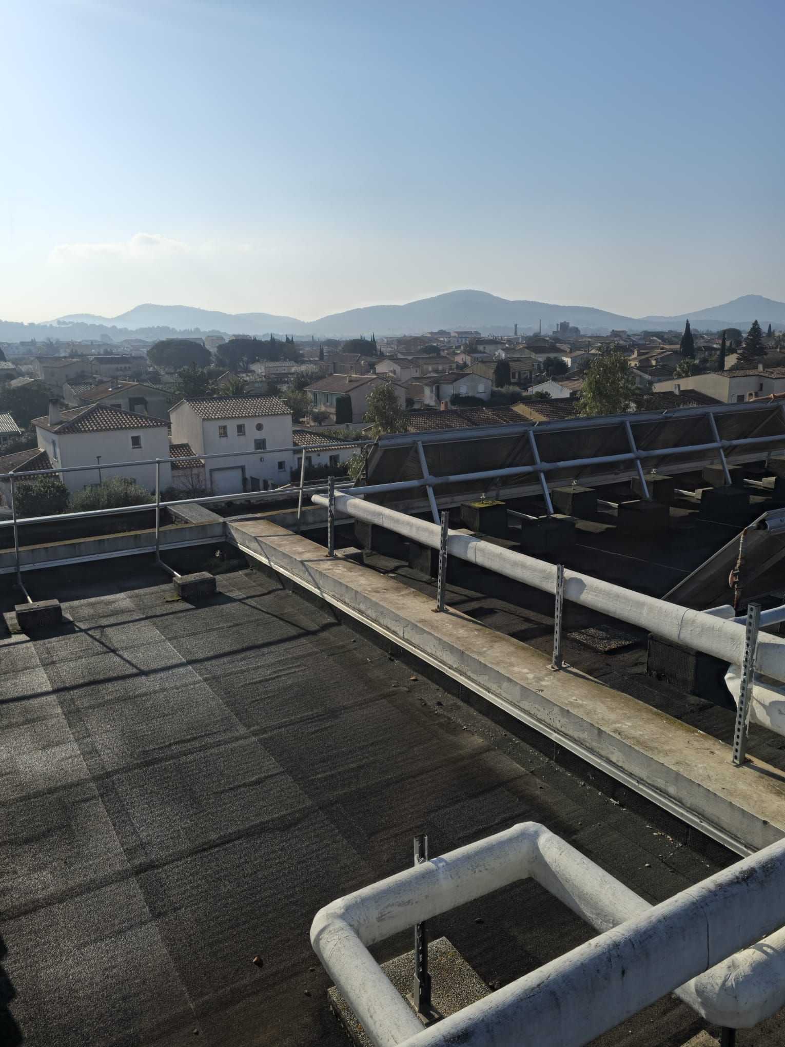 Toit terrasse bitumé.