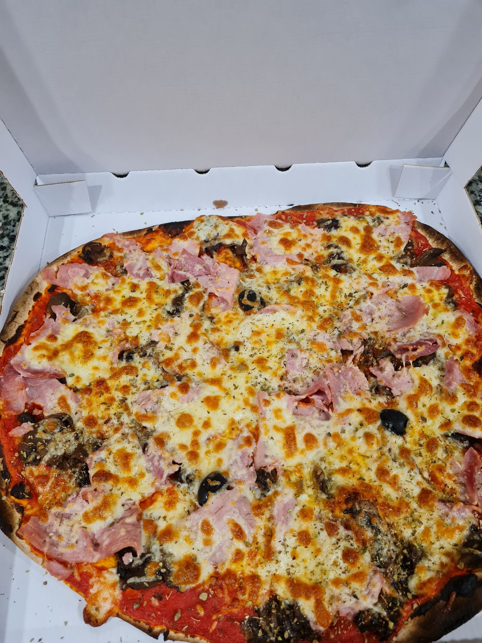 Pizza jambon blanc