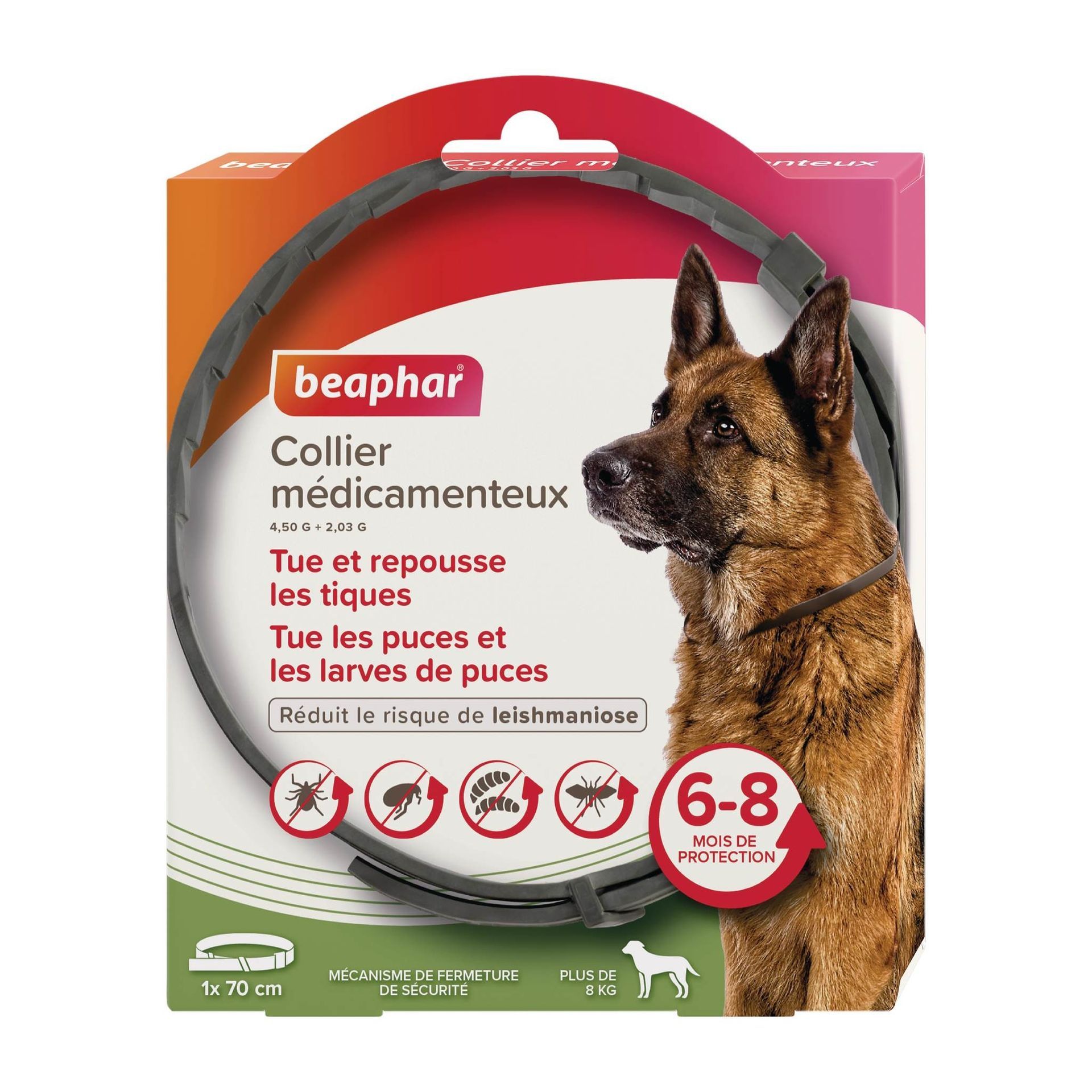 Collier antiparasitaire pour chien de plus de 8 kg 70 cm x1 – Beaphar - vue 6