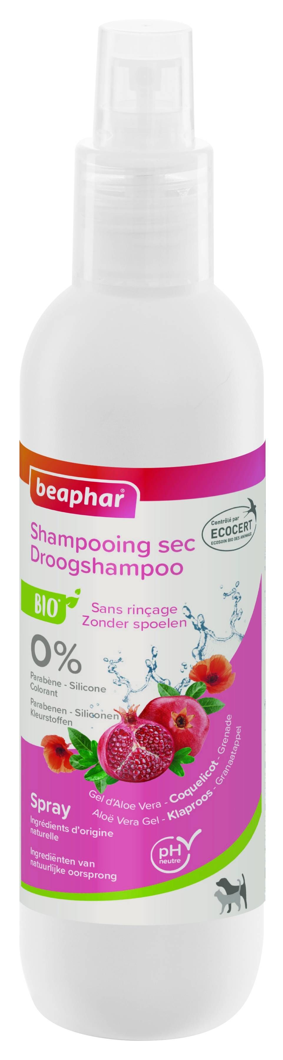 Shampoing sec Bio chat et chien - BEAPHAR