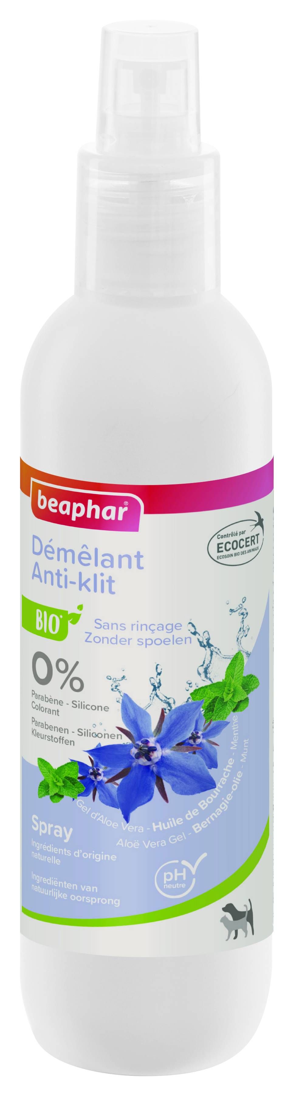 Soin démêlant Bio tout pelage chat et chien  - BEAPHAR