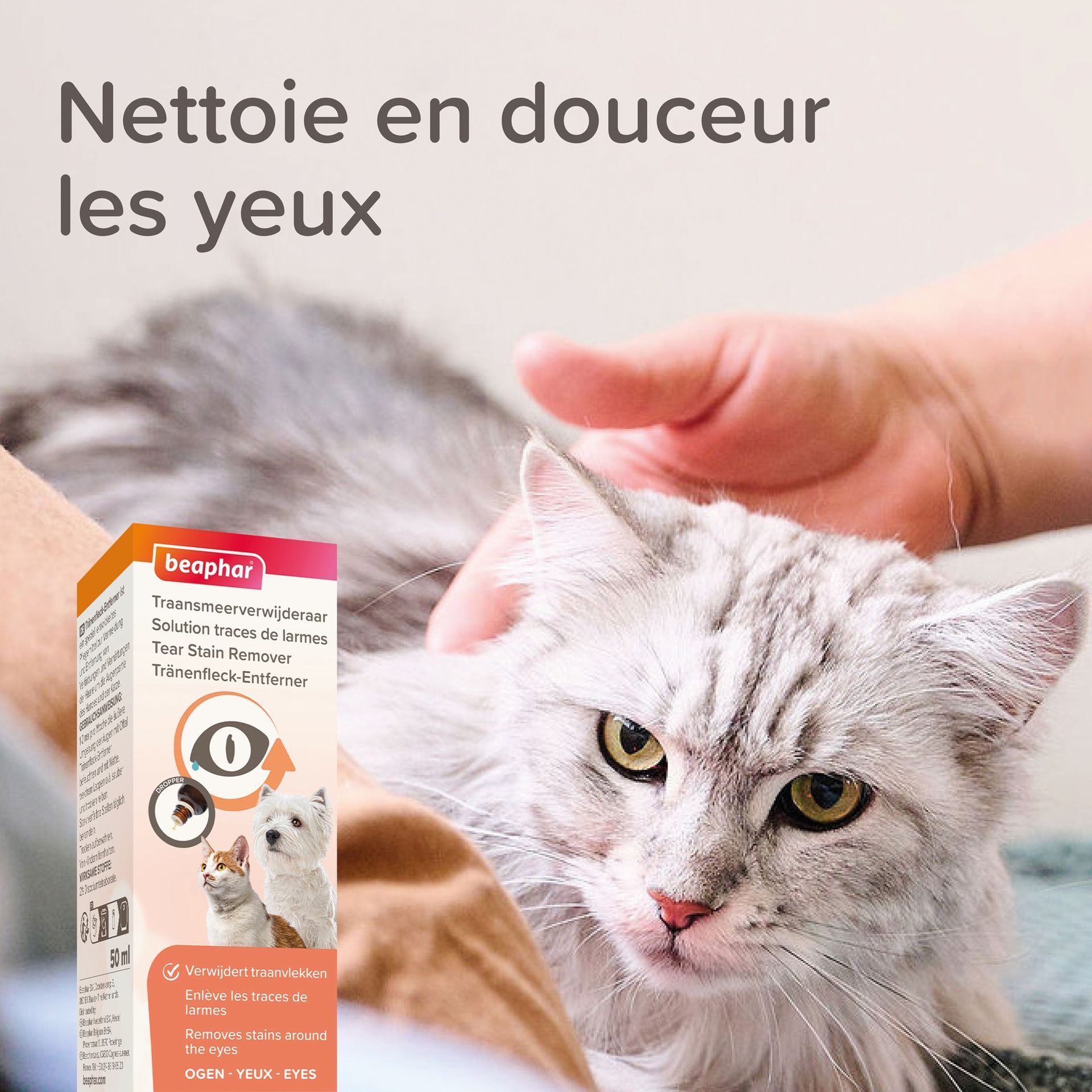 Solution anti-traces de larmes 50 ml – Beaphar - vue 7