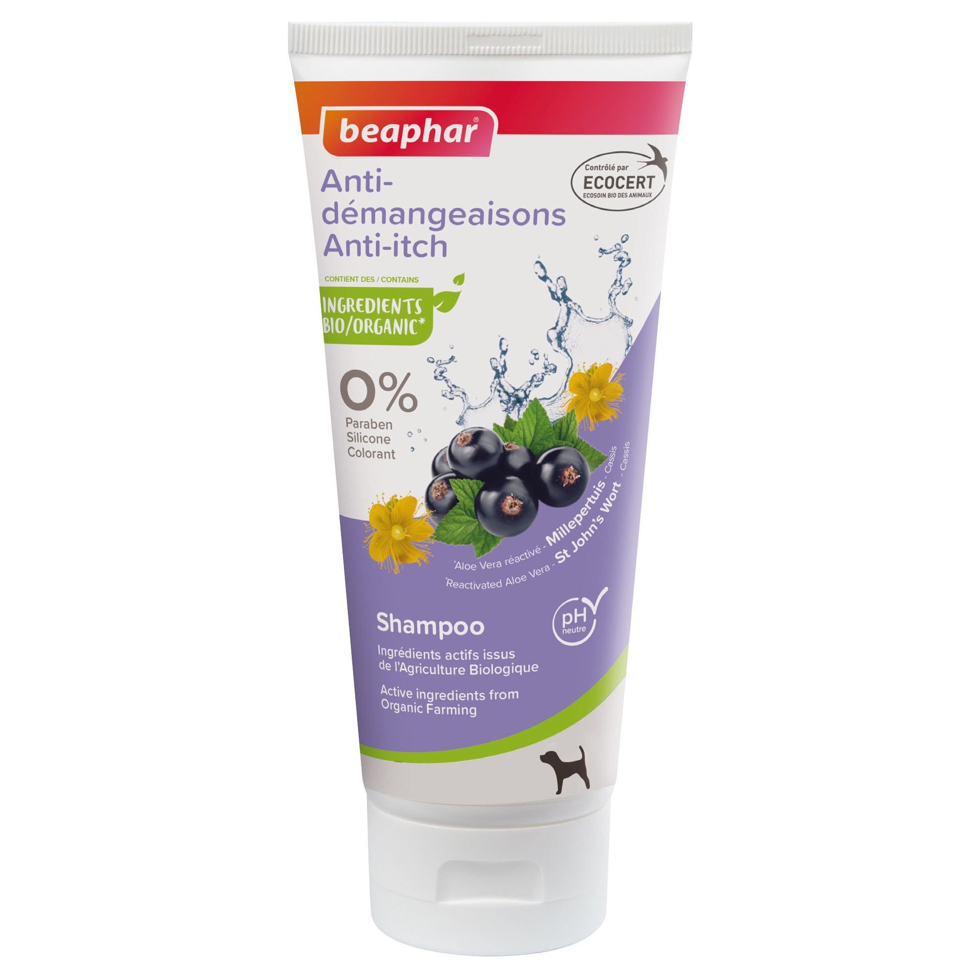 Shampoing Bio anti-démangeaisons pour chien 200ml – Beaphar