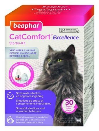 CatComfort Excellence Anti-stress pour chat Diffuseur + Recharge 48ml - BEAPHAR