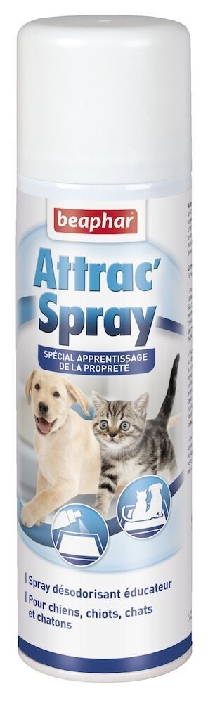 Spray éducateur propreté pour chat et chien Attrac'Spray 250ml - BEAPHAR