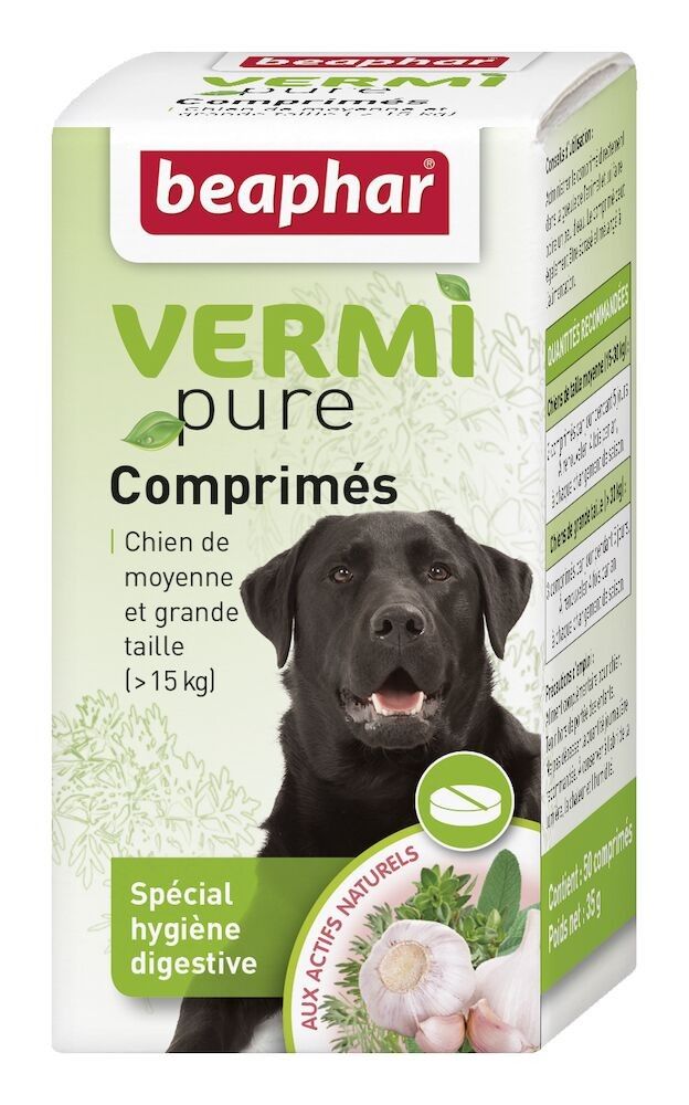 Vermipure, purge comprimés pour chien adulte vermipure x 50 BEAPHAR