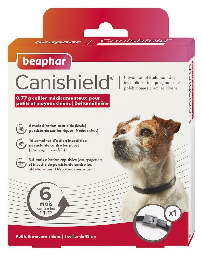 Collier antiparasitaire Canishield pour Petit chien - BEAPHAR